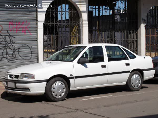 Full specifications and technical details 1993 Opel Vectra A (facelift 1992) 1.6i (71 Hp)