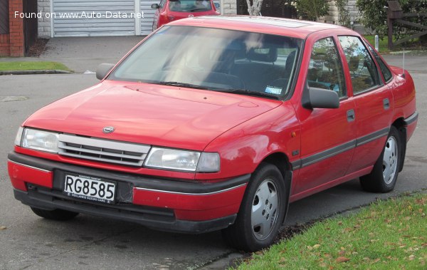 Full specifications and technical details 1991 Opel Vectra A 1.7 TD (82 Hp)