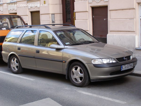 المواصفات والتفاصيل التقنية الكاملة 1996 Opel Vectra B Caravan 1.8i 16V (115 Hp)