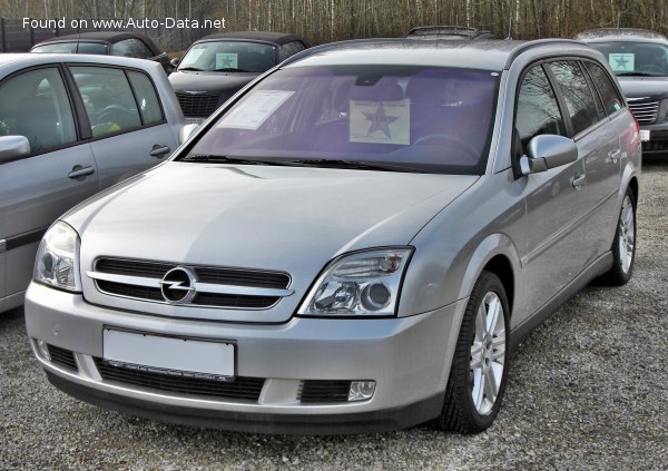 Full specifications and technical details 2004 Opel Vectra C Caravan 2.2i 16V DIRECT (155 Hp)