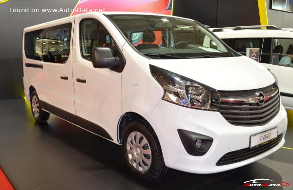 Full specifications and technical details 2015 Opel Vivaro B 1.6 CDTI (95 Hp)