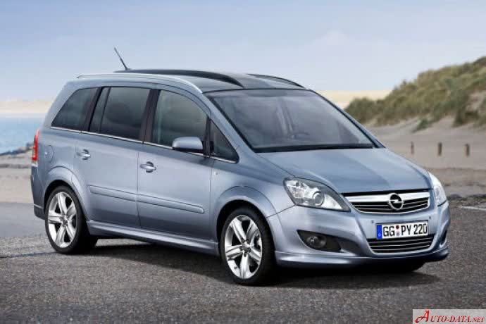Vollständige Spezifikationen und technische Details 2008 Opel Zafira B (facelift 2008) 1.9 CDTI (150 Hp) Automatic