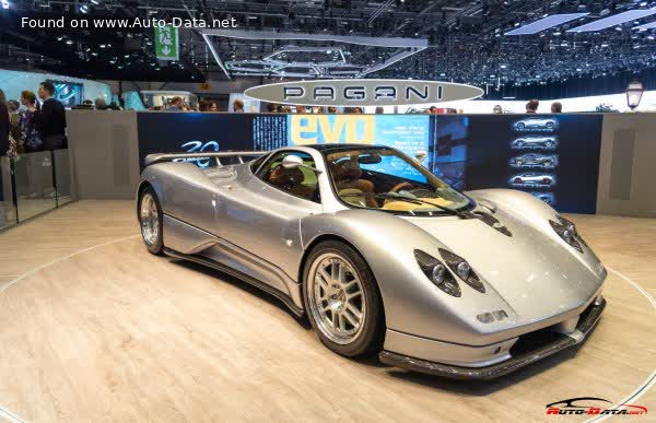 Vollständige Spezifikationen und technische Details 2002 Pagani Zonda C12 S 7.3 V12 (555 Hp)