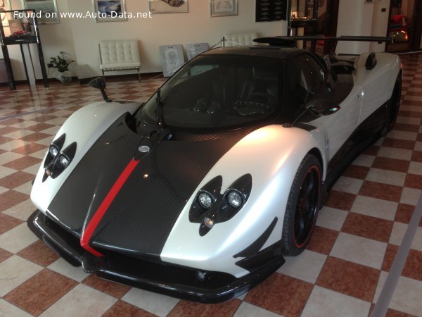 Full specifications and technical details 2008 Pagani Zonda Cinque Roadster 7.3 V12 (678 Hp) Automatic