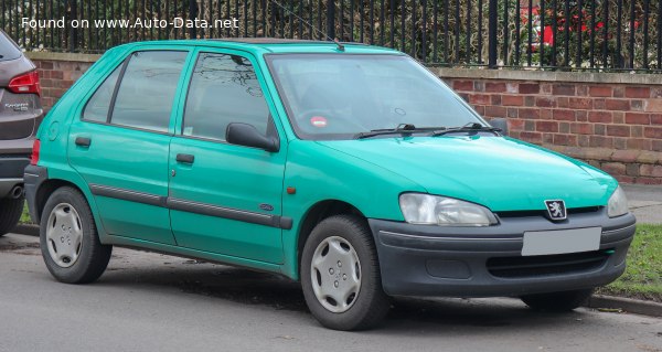 المواصفات والتفاصيل التقنية الكاملة 2000 Peugeot 106 II (1) 1.5 D (57 Hp)