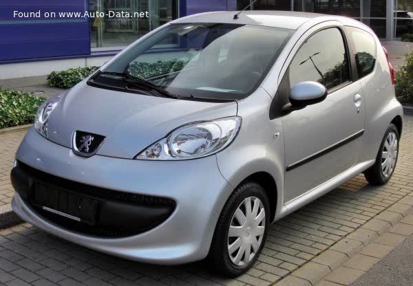 Vollständige Spezifikationen und technische Details 2005 Peugeot 107 (Phase I, 2005) 3-door 1.0 (68 Hp) 2-Tronic