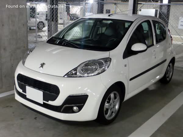 المواصفات والتفاصيل التقنية الكاملة 2012 Peugeot 107 (Phase III, 2012) 5-door 1.0 (68 Hp) 2-Tronic