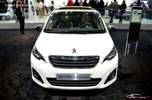 المواصفات والتفاصيل التقنية الكاملة 2018 Peugeot 108 TOP! Cabrio 1.0i (72 Hp)