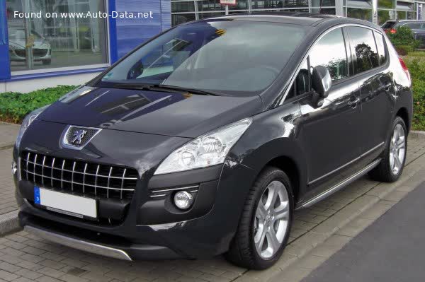 Spécifications complètes et détails techniques 2009 Peugeot 3008 I (Phase I, 2009) 1.6 THP (156 Hp)