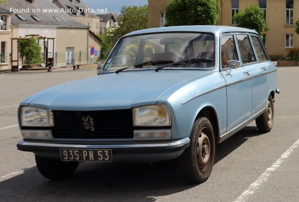 Spécifications complètes et détails techniques 1976 Peugeot 304 Break 1.4 D (45 Hp)
