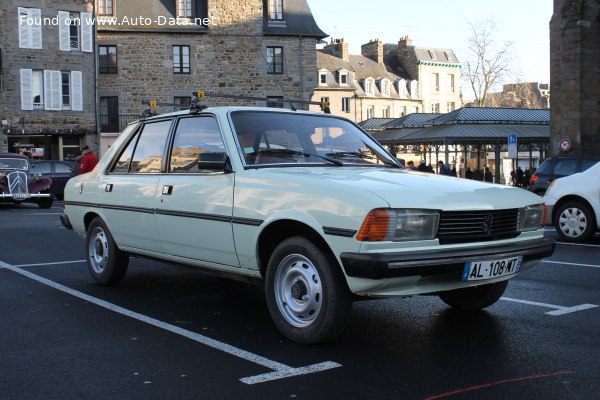 Vollständige Spezifikationen und technische Details 1980 Peugeot 305 I (581A) 1.5 (88 Hp)