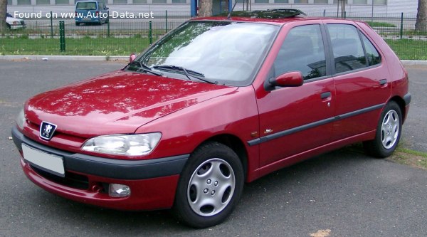 Full specifications and technical details 1997 Peugeot 306 Hatchback (facelift 1997) 1.6i (88 Hp)