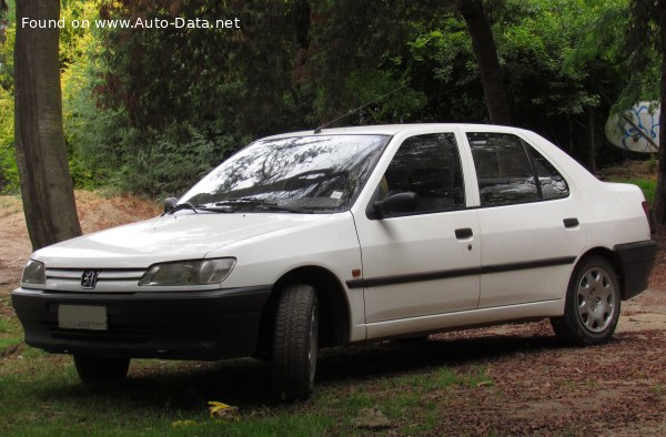 Full specifications and technical details 1994 Peugeot 306 Sedan (7B) 1.1 (60 Hp)