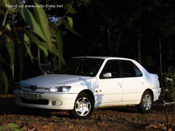 Full specifications and technical details 2000 Peugeot 306 Sedan (facelift 1997) 1.6i (98 Hp)