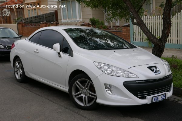 المواصفات والتفاصيل التقنية الكاملة 2010 Peugeot 308 CC I (Phase I, 2008) 2.0 HDI (165 Hp) FAP Automatic