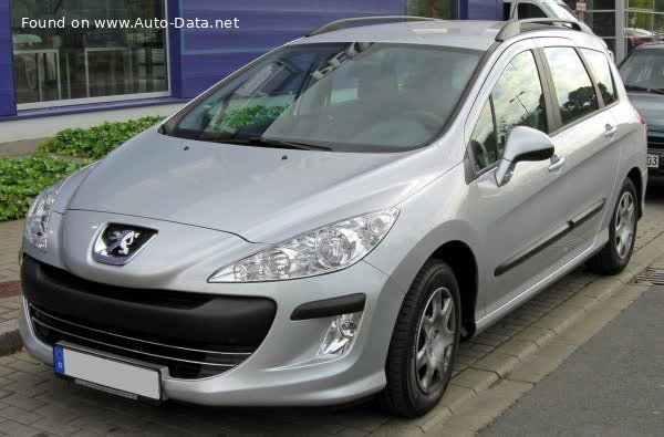 Vollständige Spezifikationen und technische Details 2010 Peugeot 308 SW I (Phase I, 2008) 1.6 HDi (112 Hp)
