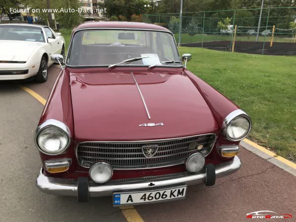المواصفات والتفاصيل التقنية الكاملة 1965 Peugeot 404 Berline 1.6i (68 Hp) Automatic