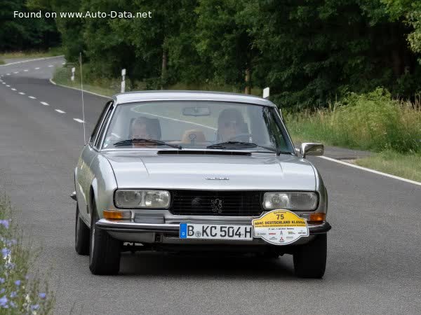 Vollständige Spezifikationen und technische Details 1977 Peugeot 504 Coupe 2.7 V6 (144 Hp)