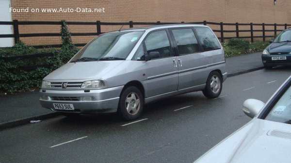 المواصفات والتفاصيل التقنية الكاملة 1994 Peugeot 806 (221) 2.0 Turbo (147 Hp)