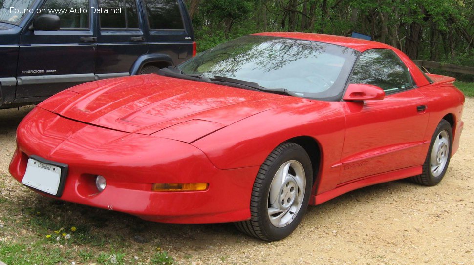 Full specifications and technical details 1992 Pontiac Firebird IV 3.4i V6 (148 Hp) Automatic