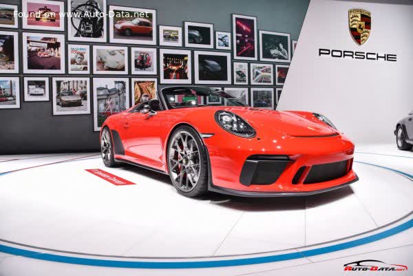 Spécifications complètes et détails techniques 2019 Porsche 911 Speedster (991 II) 4.0 (510 Hp)