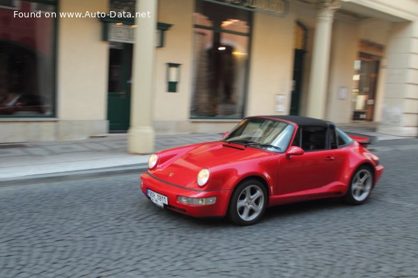 المواصفات والتفاصيل التقنية الكاملة 1989 Porsche 911 Targa (964) Carrera 4 3.6 (250 Hp)