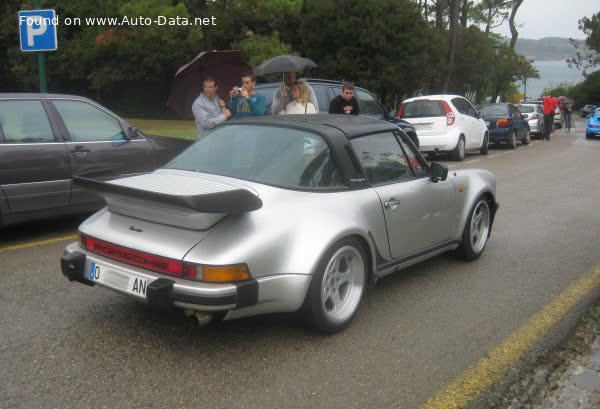 Spécifications complètes et détails techniques 1987 Porsche 911 Targa (Type 930) 3.3 Turbo (300 Hp)