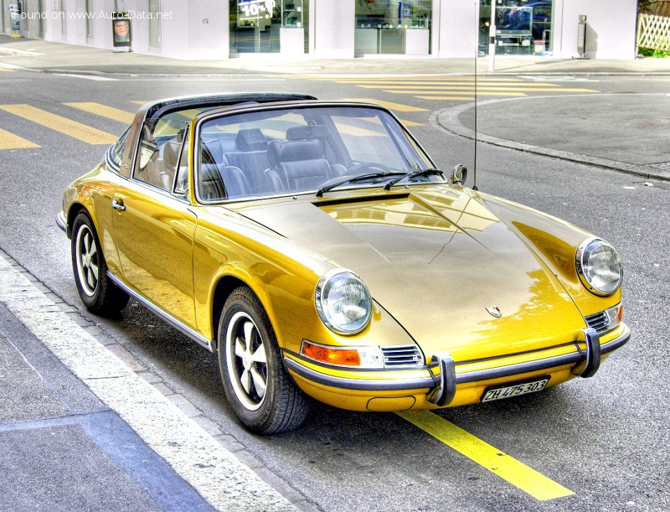 Full specifications and technical details 1971 Porsche 911 Targa (F) 2.3 E (165 Hp)