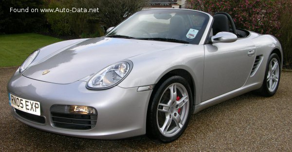 Full specifications and technical details 2004 Porsche Boxster (987) S 3.2 (280 Hp) Tiptronic