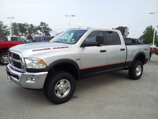 Full specifications and technical details 2010 RAM 1500 Crew Cab I 4.7 V8 (310 Hp) 4x4 Automatic