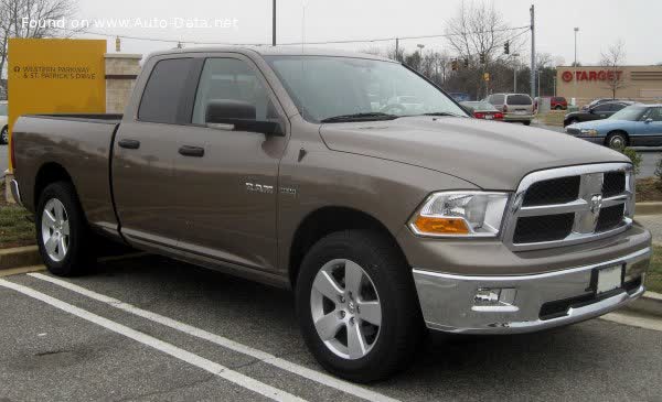 Vollständige Spezifikationen und technische Details 2010 RAM 1500 Quad Cab (DS) 3.7 V6 (215 Hp) Automatic