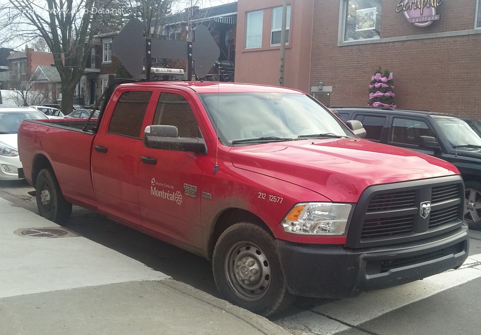 Full specifications and technical details 2010 RAM 2500/3500 Crew Cab I 2500 6.7 Cummins TD (350 Hp)