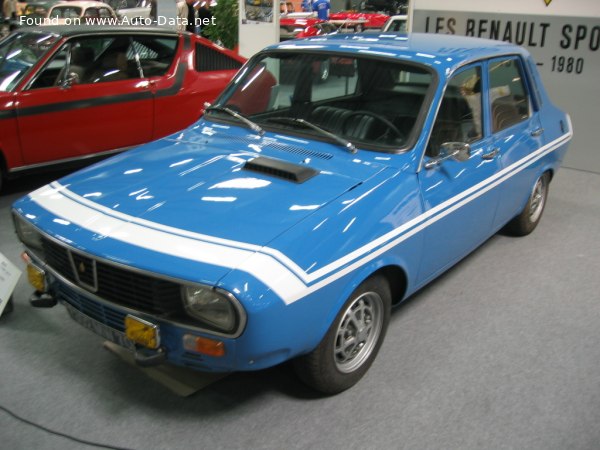 Full specifications and technical details 1972 Renault 12 1.3 TS (1177,1337) (60 Hp)