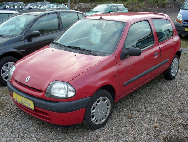 Full specifications and technical details 2001 Renault Clio II (Phase II, 2001) 5-door 1.6 16V (107 Hp)