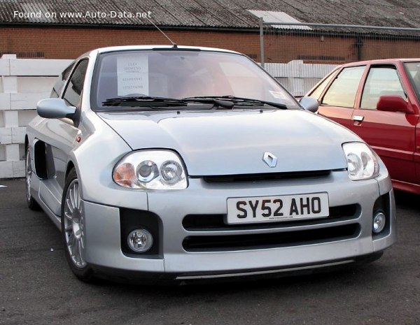 Full specifications and technical details 2000 Renault Clio Sport (Phase I) 3.0 V6 (226 Hp)