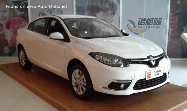 Full specifications and technical details 2012 Renault Fluence (facelift 2012) 1.6 16V (110 Hp)