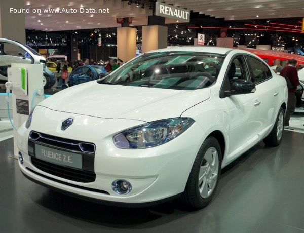 المواصفات والتفاصيل التقنية الكاملة 2011 Renault Fluence Z.E. 22 kWh (95 Hp)