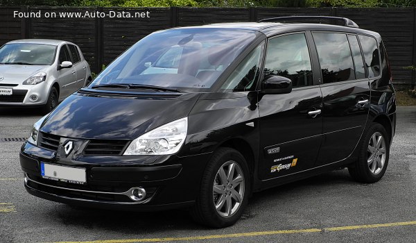 المواصفات والتفاصيل التقنية الكاملة 2010 Renault Grand Espace IV (Phase III, 2010) 2.0 TCe (170 Hp)