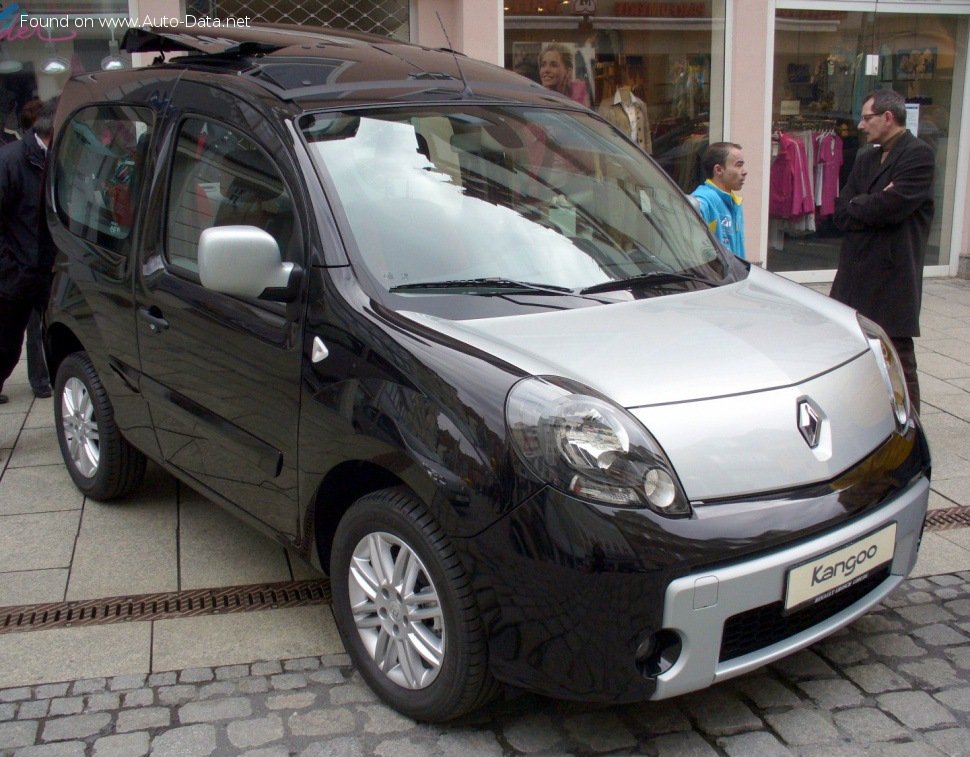 المواصفات والتفاصيل التقنية الكاملة 2009 Renault Kangoo Be Bop 1.6 16V (106 Hp)