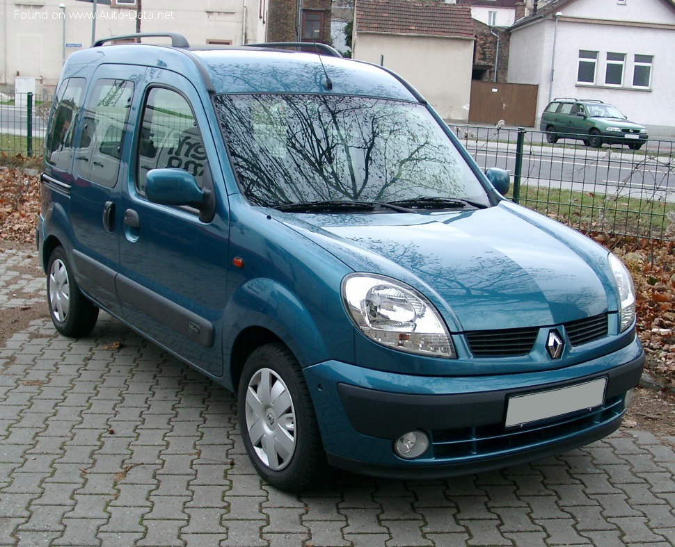 Full specifications and technical details 2003 Renault Kangoo I (KC, facelift 2003) 1.0 16V (68 Hp)