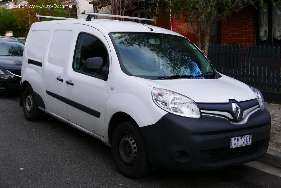 Spécifications complètes et détails techniques 2013 Renault Kangoo II Express Maxi Grand Volume (facelift 2013) 1.5 dCi (90 Hp) EDC