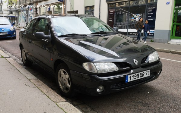 المواصفات والتفاصيل التقنية الكاملة 1996 Renault Megane I Coach (DA) 1.6i (90 Hp) Automatic