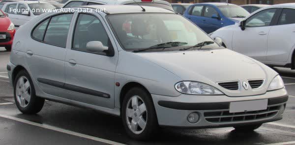 المواصفات والتفاصيل التقنية الكاملة 1999 Renault Megane I (Phase II, 1999) 1.9 dTi (98 Hp)