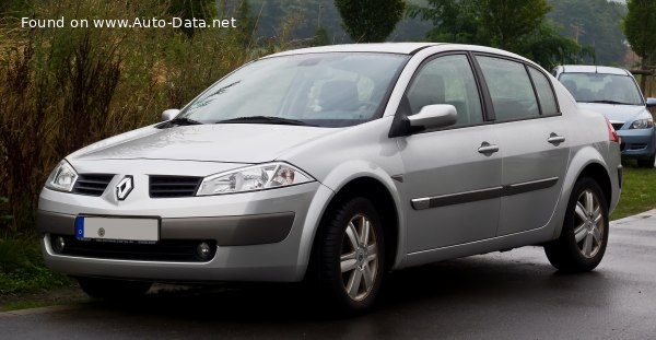 Full specifications and technical details 2004 Renault Megane II Classic 1.9 dCi (120 Hp)