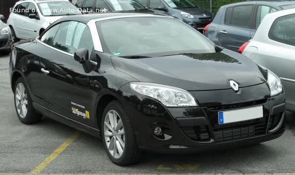 Full specifications and technical details 2010 Renault Megane III CC 1.6 16V (110 Hp)