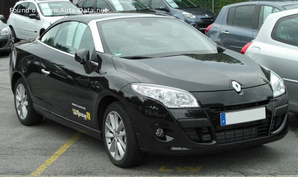 Full specifications and technical details 2010 Renault Megane III CC GT 2.0 dCi (160 Hp)