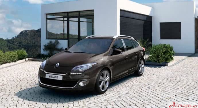 المواصفات والتفاصيل التقنية الكاملة 2012 Renault Megane III Grandtour (Phase II, 2012) 1.5 dCi (90 Hp) FAP