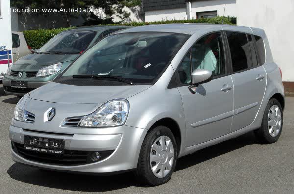 Full specifications and technical details 2008 Renault Grand Modus (Phase II, 2008) 1.5 dCi (68 Hp)