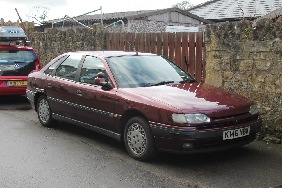 المواصفات والتفاصيل التقنية الكاملة 1992 Renault Safrane I (B54) 2.2 (B541) (107 Hp)