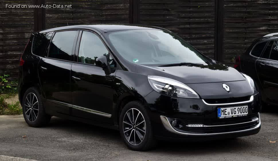 Full specifications and technical details 2012 Renault Grand Scenic III (Phase II, collection 2012) TCe (130 Hp)
